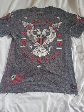 American Fighter 1974 By Affliction Distressed T-Shirt, Sz XL (42-44" Chest)